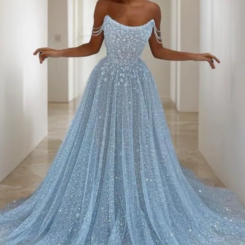 SUBTLE A-LINE OFF-THE-SHOULDER SLEEVELESS SWEEP TRAIN DRESS PROM